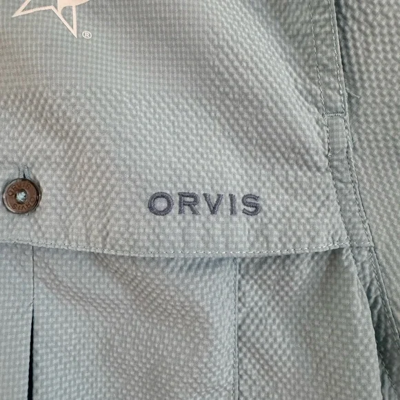 Blue Orvis Boat Shirt - Picture 2 of 6